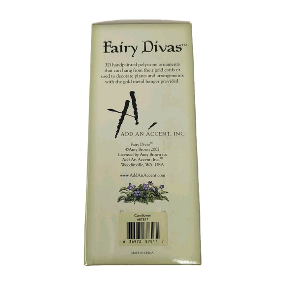 Fairy Divas Amy Brown CORNFLOWER 87817 Fantasy Mythical Magic Hanging Figurine - Picture 5 of 9